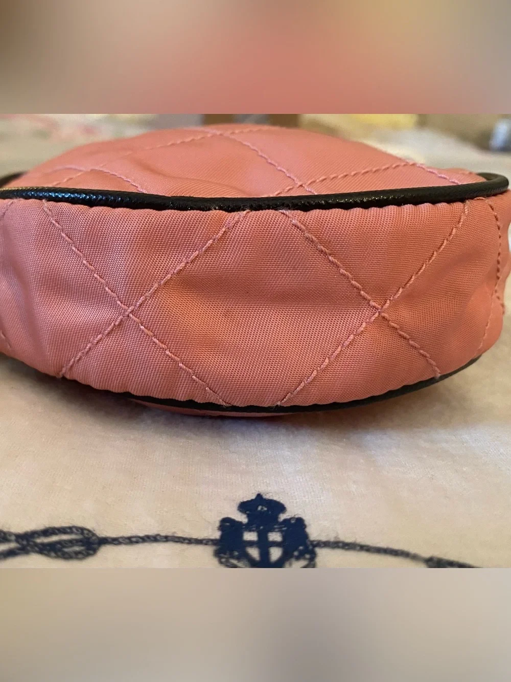 PRADA MINI CIRCLE QUILTED BAG/WRISTLET